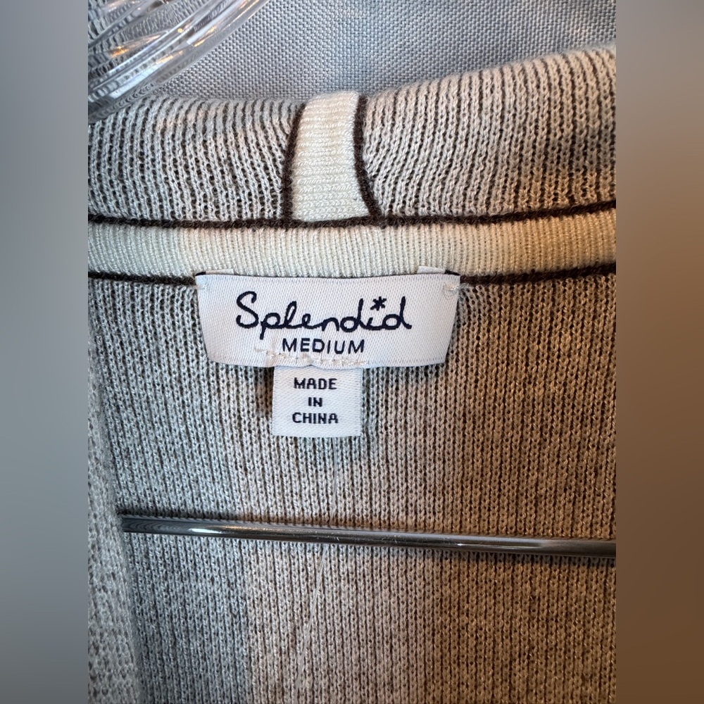 Splendid Sydney Hooded Reversible Cardigan- Sz Medium - Picture 9 of 12